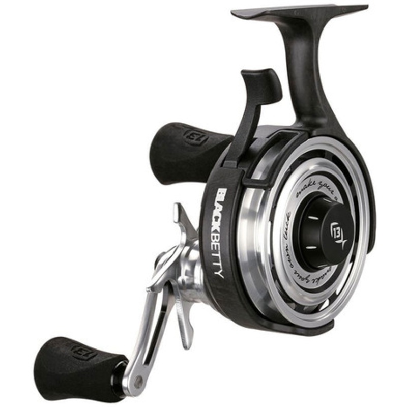 13 Fishing BBFFW2.5-RH Black Betty FreeFall Ice Reel - 2.5:1 - Right Hand