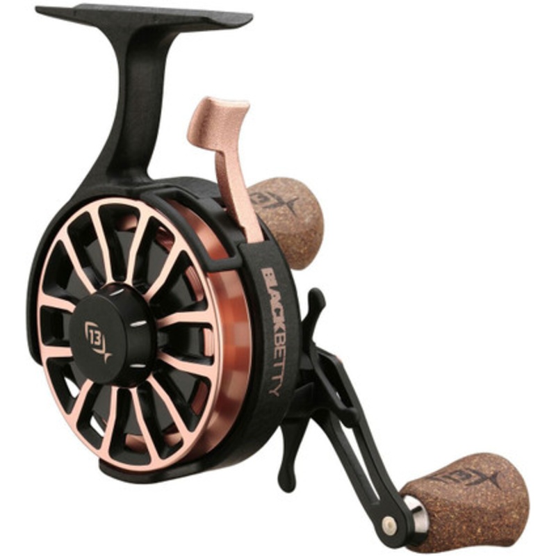 13 Fishing BBFFWTS2.5-LH Black Betty FreeFall Trickshop Edition Ice Reel - 2.5:1 - Left Hand