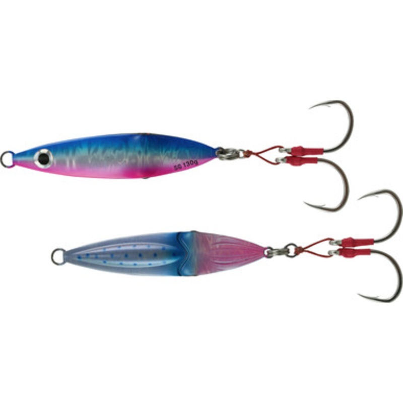 Savage Gear Squish Erratic Fall Jig - 4-3/4in - Blue Pink
