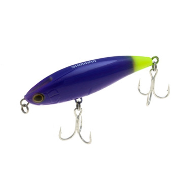 Shimano OL180QEPC Coltsniper Twitchbait80F Hi-Pitch Lure - Purple Chartreuse