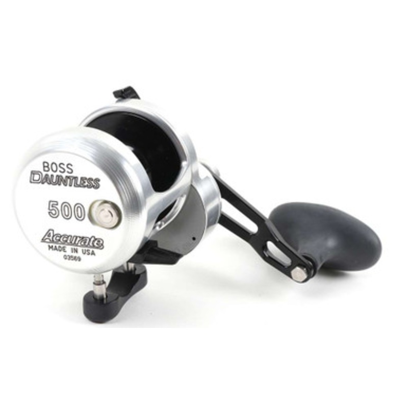 Accurate DX2-500LBS Boss Dauntless Two Speed Reel - Left-Hand