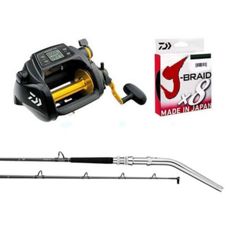 Daiwa Tanacom 1000 Deep Drop Combo w/ 80 lb. Dark Green J-Braid