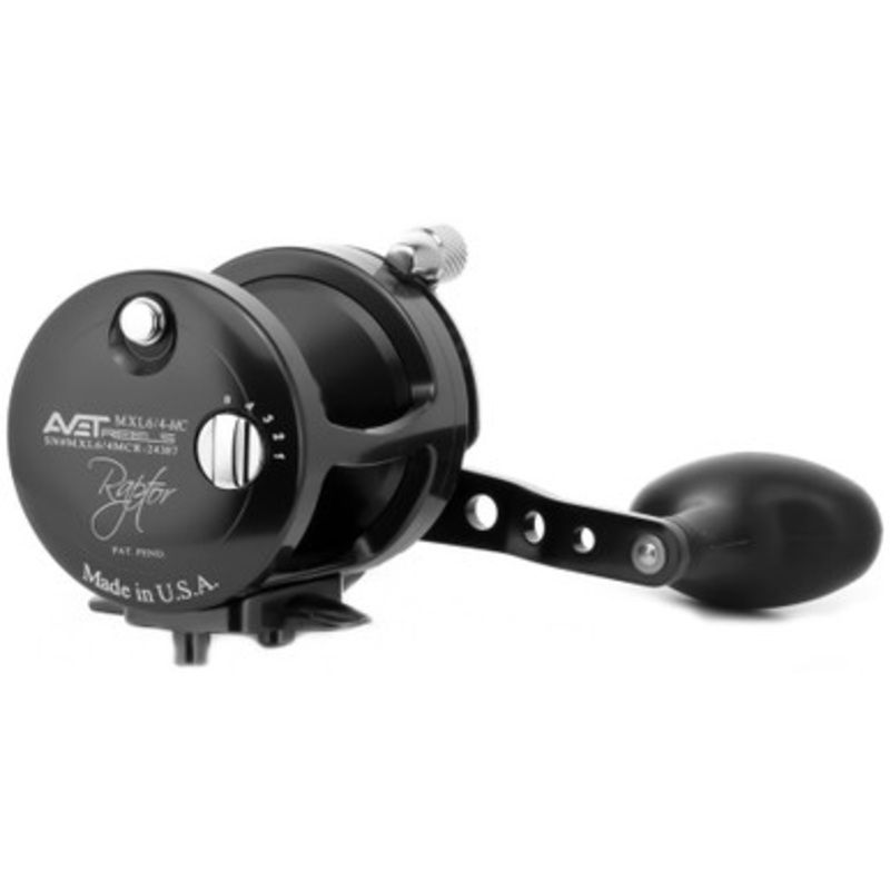 Avet MXL 6/4 MC Raptor 2-Speed Lever Drag Conventional Reel - Black