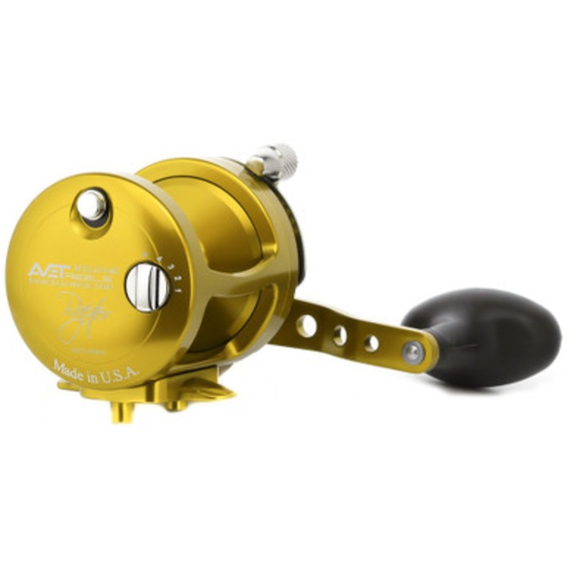 Avet MXL 6/4 MC Raptor 2-Speed Lever Drag Conventional Reel - Gold