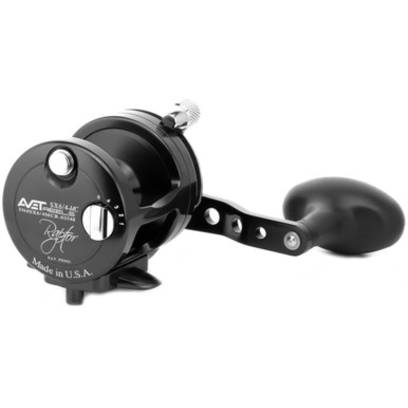 Avet SX 6/4 MC Raptor 2-Speed Lever Drag Conventional Reel Black