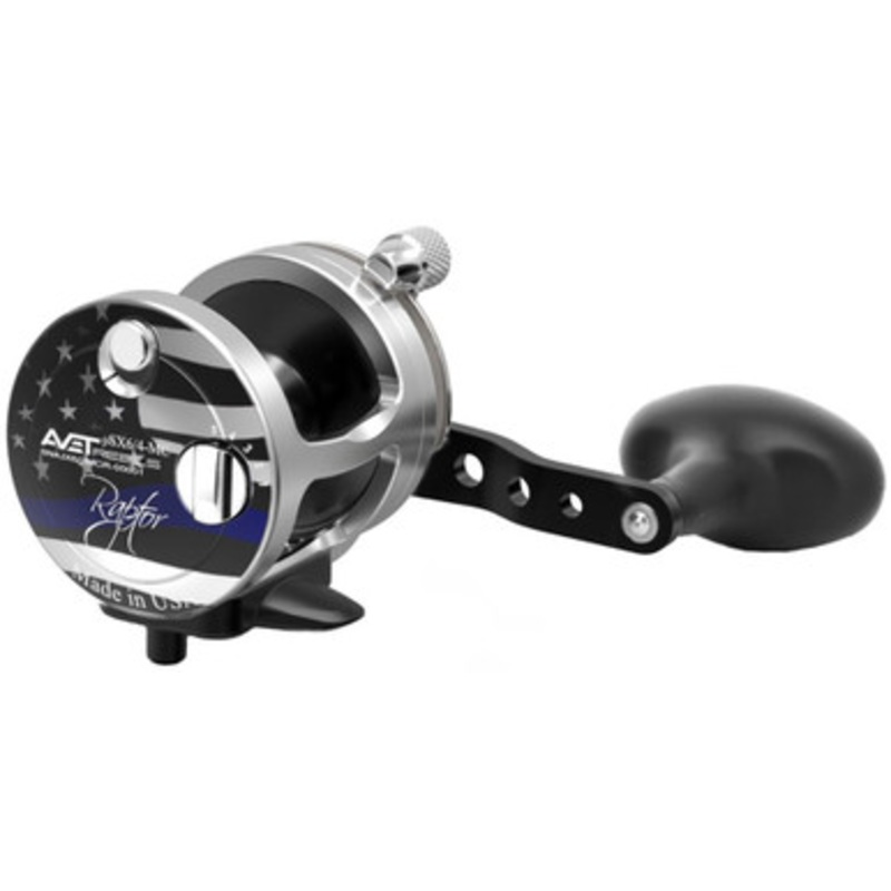 Avet SX 6/4 MC Raptor 2-Speed Lever Drag Conventional Reel - First Responders Blue Line