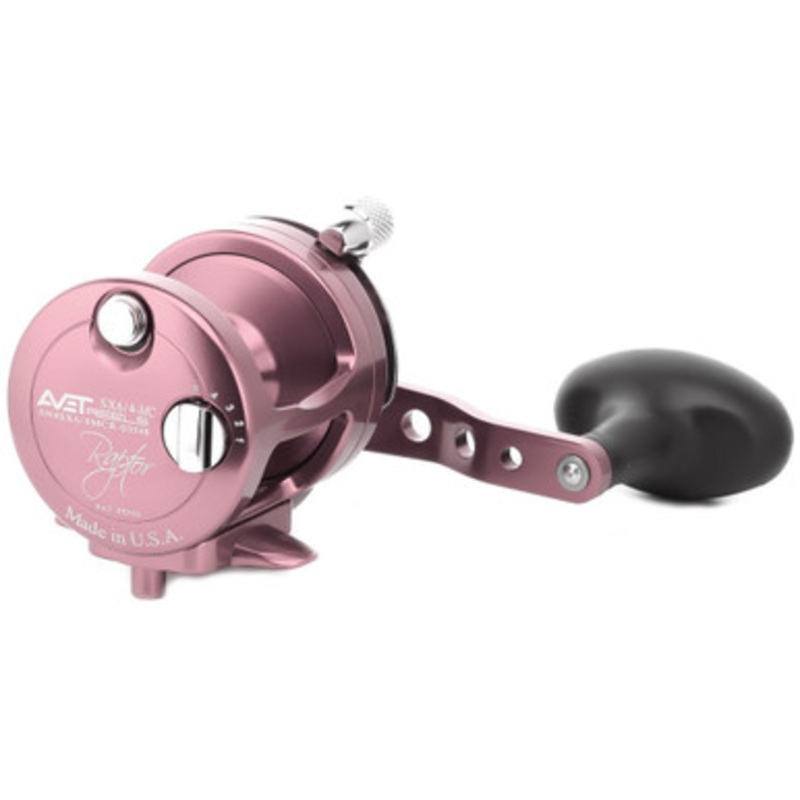 Avet SX 6/4 MC Raptor 2-Speed Lever Drag Conventional Reel Pink