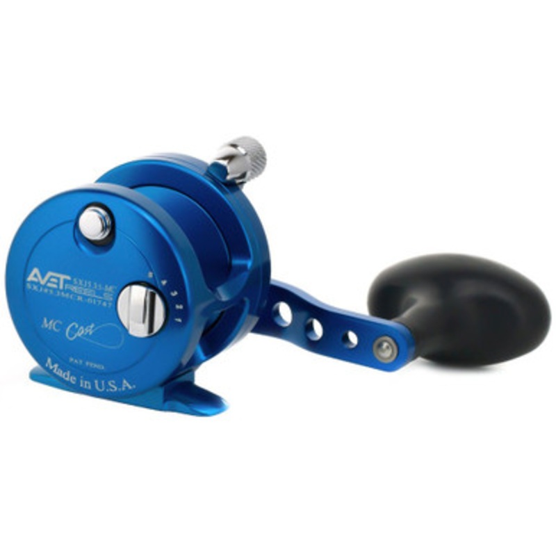 Avet SXJ 5.3 MC Single Speed Lever Drag Conventional Reels Blue