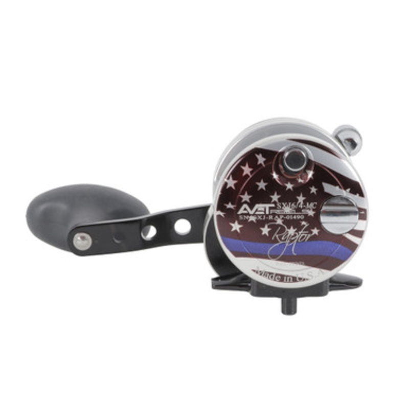 Avet SXJ 6/4 MC Raptor 2-Speed Lever Drag Conventional Reel - First Responders Blue Line