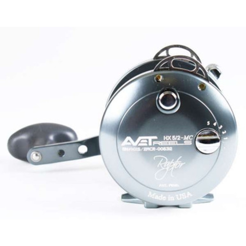 Avet HX 5/2 MC Raptor Two-Speed Lever Drag Conventional Reel Gunmetal
