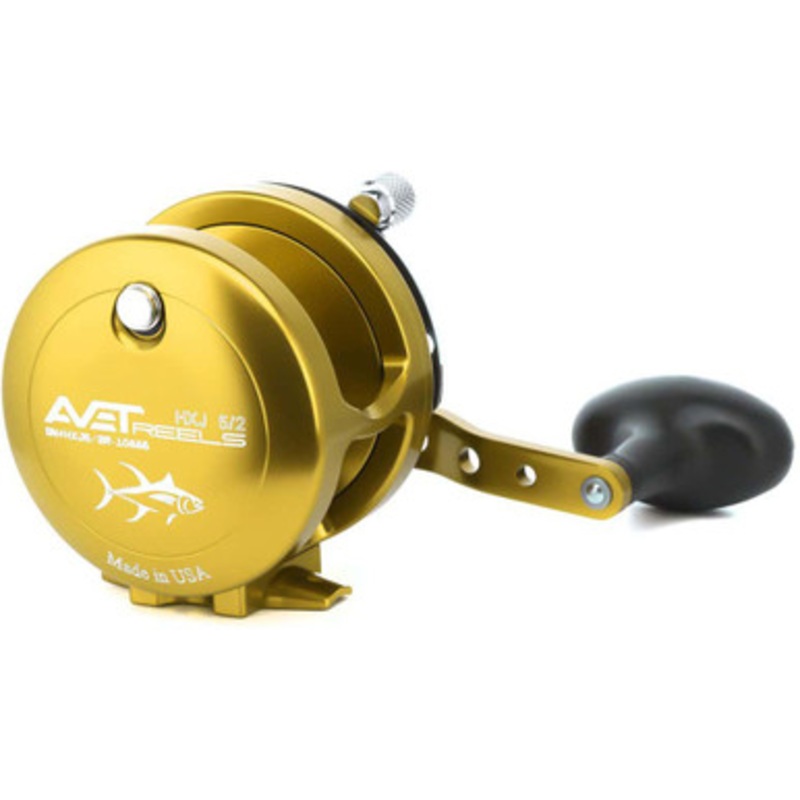 Avet HXJ 5/2 Two-Speed Lever Drag Conventional Reel Gold
