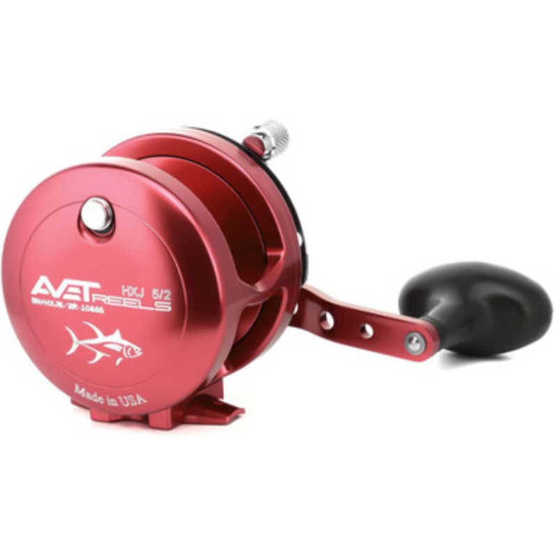 Avet HXJ 5/2 Two-Speed Lever Drag Conventional Reel Red