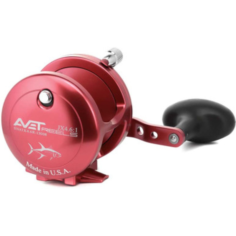 Avet JX 4.6 Single Speed Lever Drag Conventional Reels Red