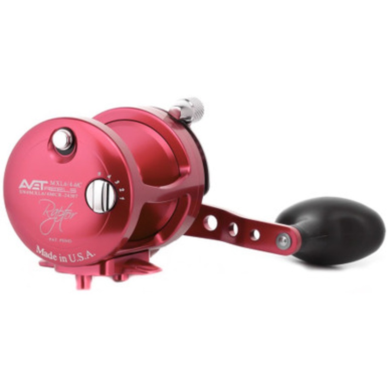 Avet MXL 6/4 MC Raptor 2-Speed Lever Drag Conventional Reel Red