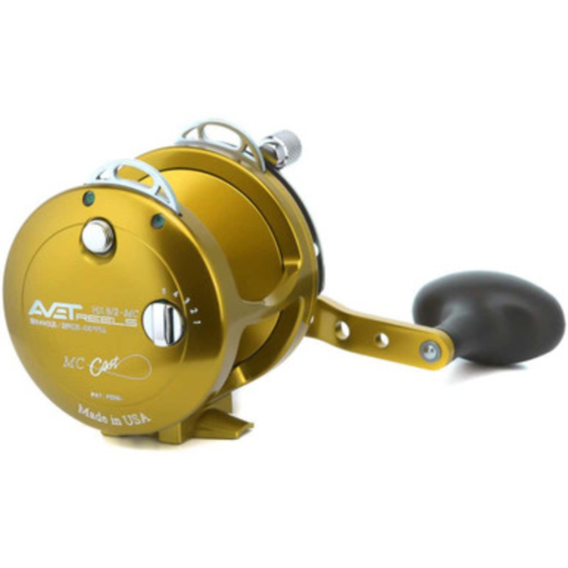 Avet HX 5/2 MC Two-Speed Lever Drag Conventional Reels Gold