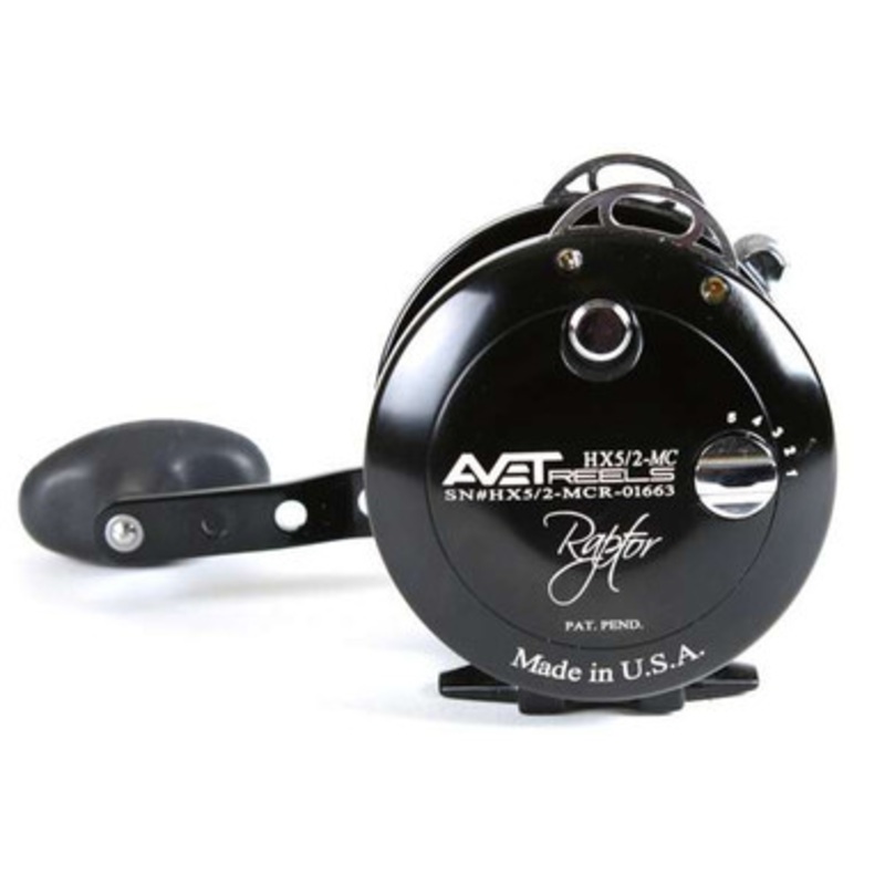 Avet HX 5/2 MC Raptor Two-Speed Lever Drag Conventional Reel Black
