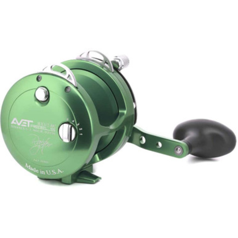 Avet HX 5/2 MC Raptor Two-Speed Lever Drag Conventional Reels Green