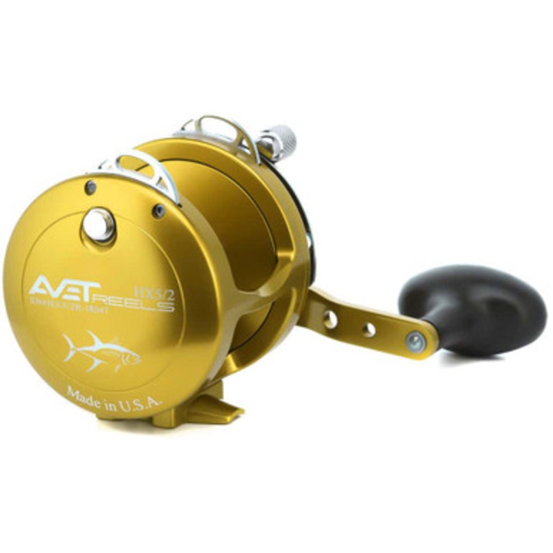 Avet HX 5/2 Two-Speed Lever Drag Conventional Reels Gold