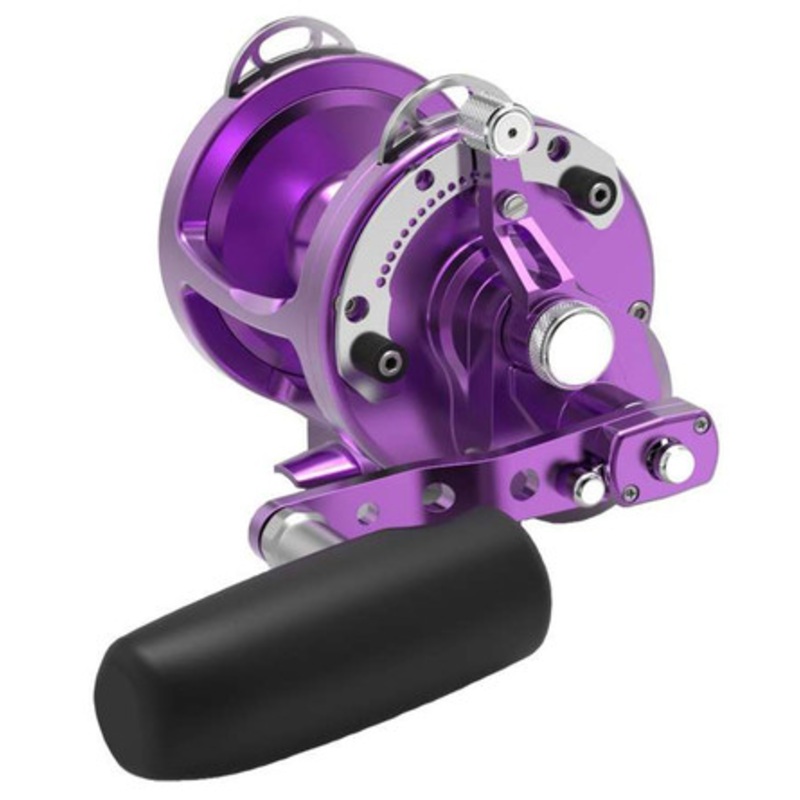 Avet HXW Raptor 3-Speed Lever Drag Conventional Reel - Purple