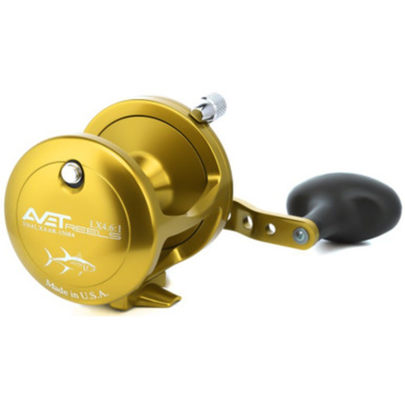 Avet LX 4.6 Single Speed Lever Drag Conventional Reel Gold - Left-Hand