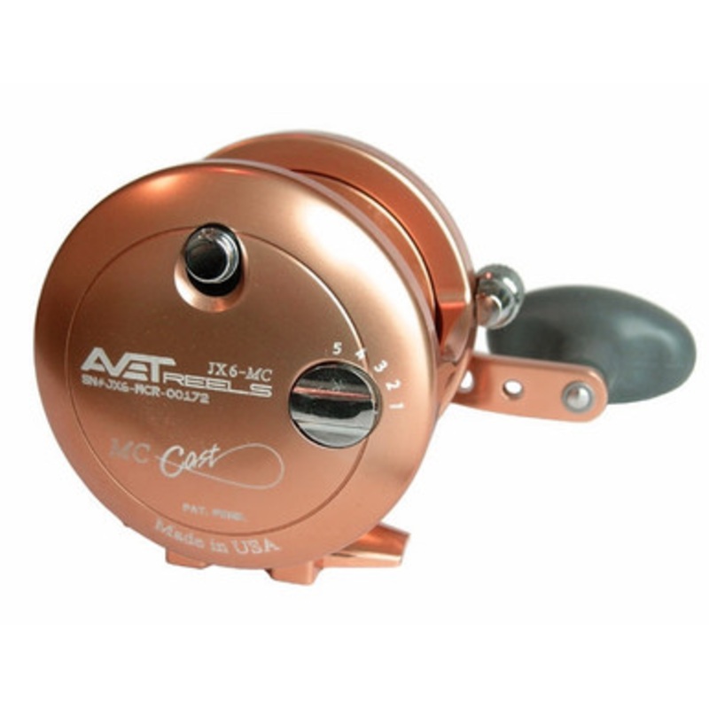 Avet JX 6.0 MC Single Speed Lever Drag Conventional Reel - Orange