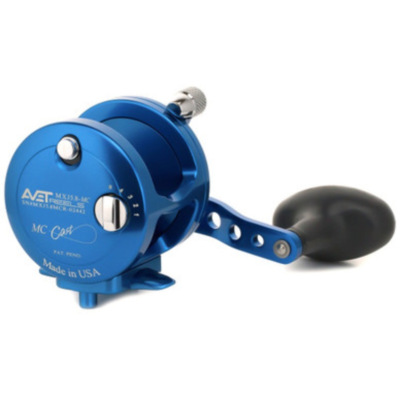 Avet MXJ 5.8 MC Single Speed Lever Drag Conventional Reels Blue