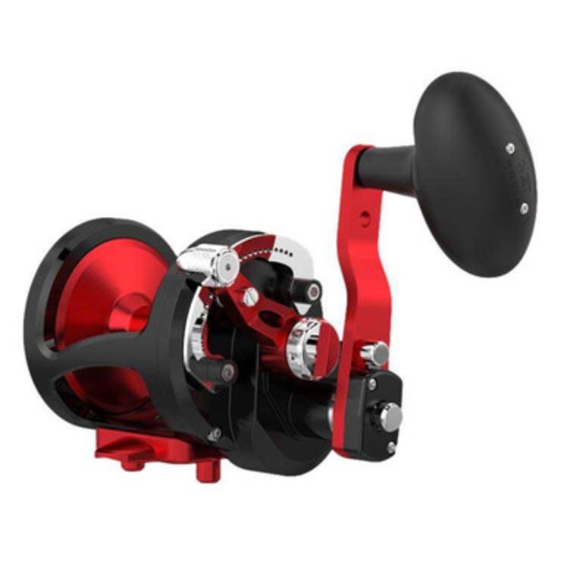Avet MXL 6/3 MC Raptor Plus RH Lever Drag Conventional Reel - Black/Red