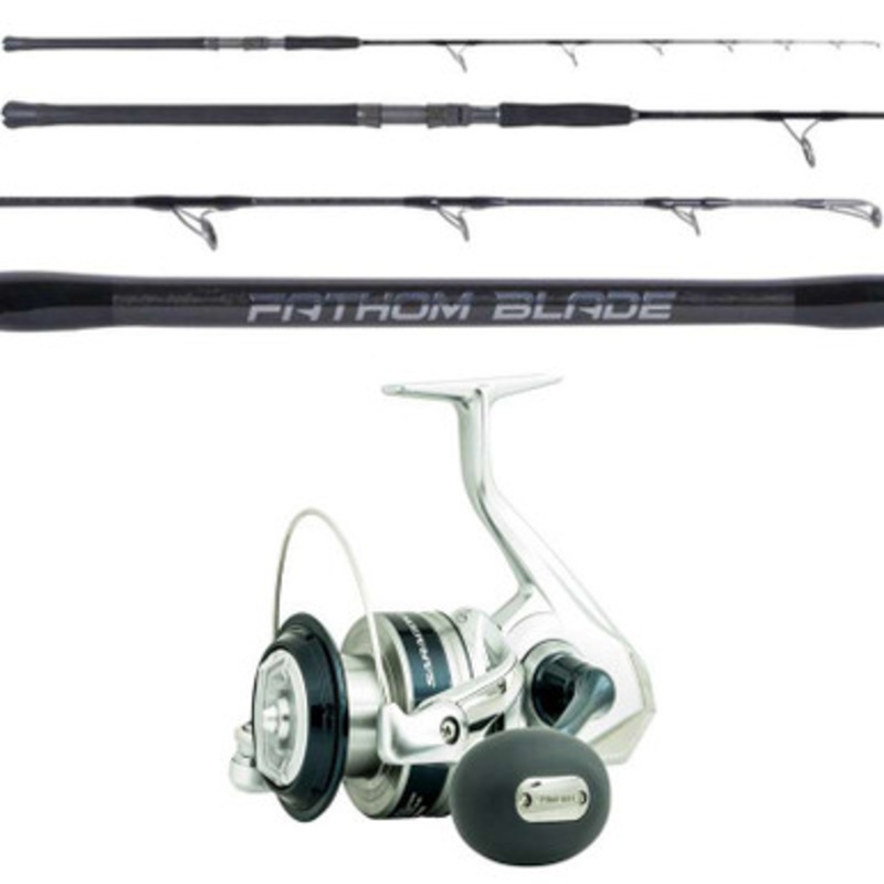 Shimano Saragosa SW A SRG20000SWAPG / OTI Fathom Blade FB56500S Spinning Jigging Combo