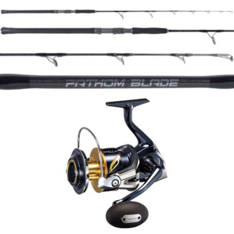 Shimano Stella SW C STLSW8000PGC / OTI Fathom Blade FB60200S Spinning Jigging Combo