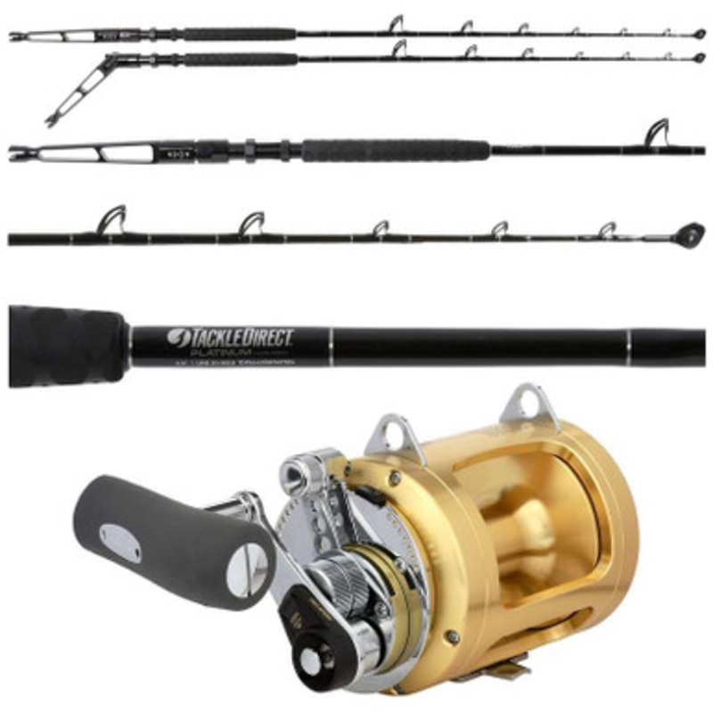 Shimano Tiagra 50WLRSA / TackleDirect TDPS645080WTSIN-Terminator Standup Combo