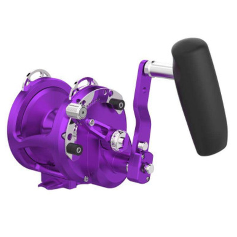 Avet HX 5/2 MC Raptor Plus RH Lever Drag Conventional Reel - Purple