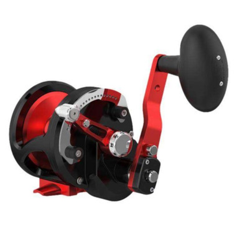 Avet JX 6/3 MC Raptor Plus RH Lever Drag Conventional Reel - Black/Red