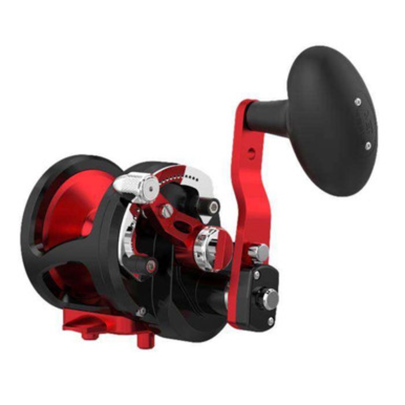 Avet MXJ 6/3 MC Raptor Plus RH Lever Drag Conventional Reel - Black/Red