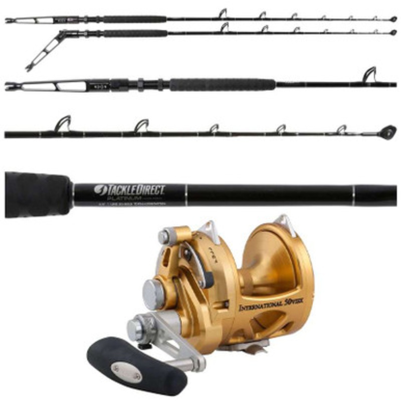Penn International 50VISX / TackleDirect TDPS645080WTSIN-Terminator Standup Combo