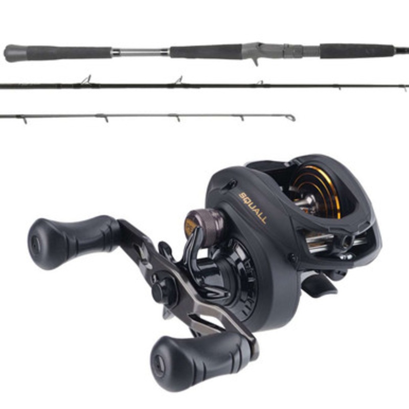 Penn Squall SQL300LP Low Profile / OTI-PBI701HFA Pitch Black Combo