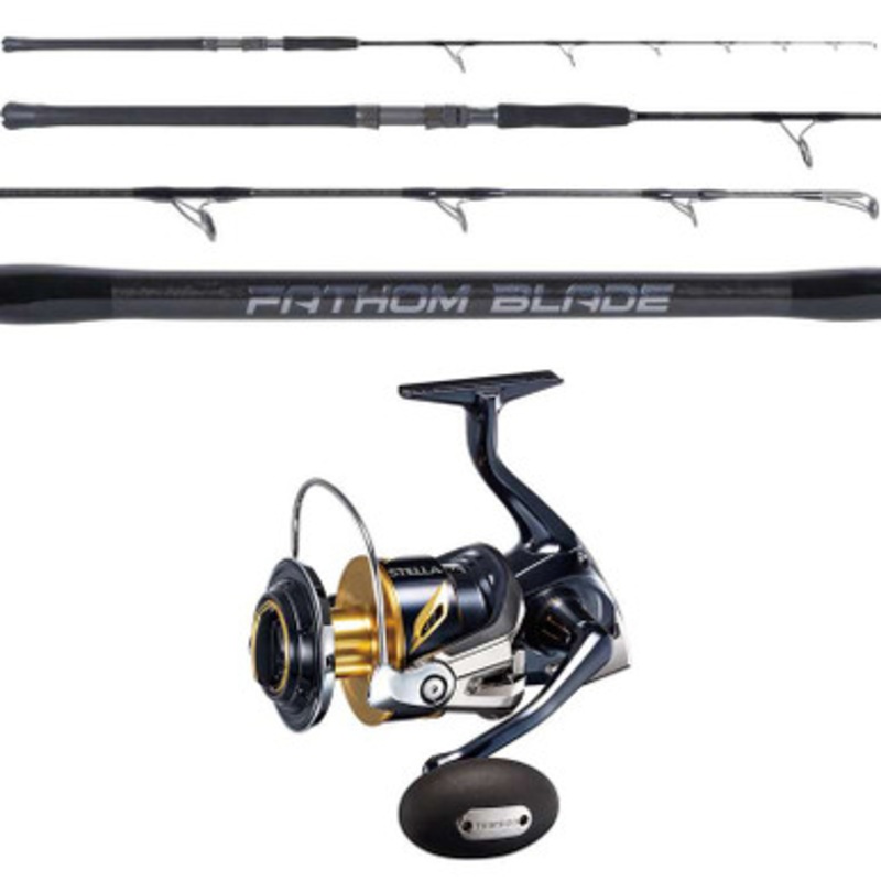 Shimano Stella SW C STLSW8000PGC / OTI Fathom Blade FB510300S Spinning Jigging Combo