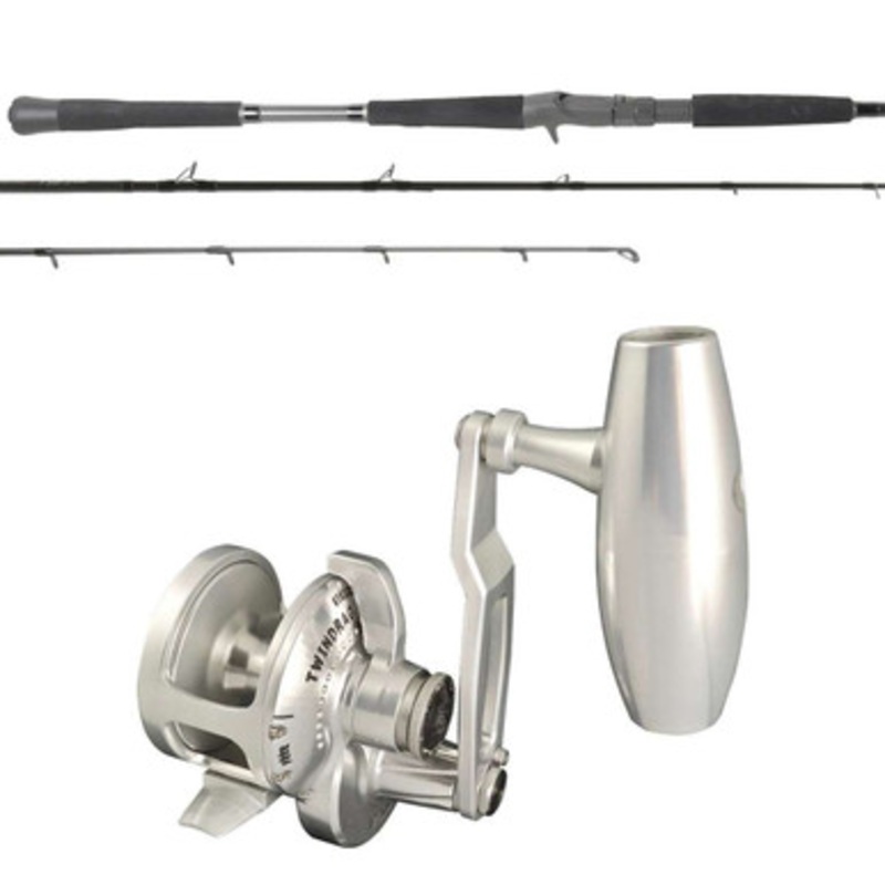 Accurate Valiant BV-300-SPJ / OTI-PBI701MHFA Pitch Black Inshore Combo