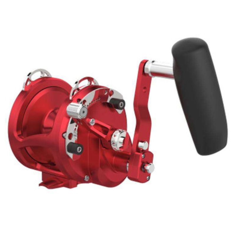 Avet HX 5/2 MC Raptor Plus RH Lever Drag Conventional Reel - Red