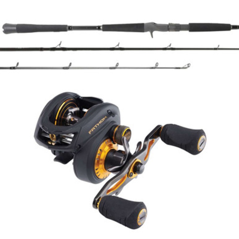 Penn Fathom FTH300LPLH Low Profile / OTI-PBI701HFC Pitch Black Combo
