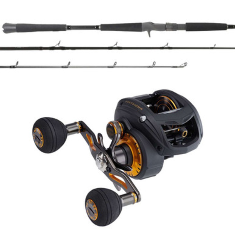 Penn Fathom FTH400LPLH Low Profile / OTI-PBI701HFC Pitch Black Combo