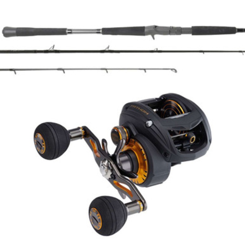 Penn Fathom FTH400LPLH Low Profile / OTI-PBI701MHFA Pitch Black Combo