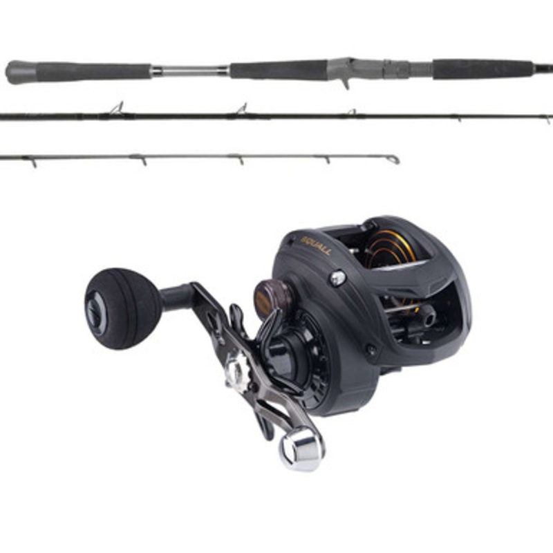 Penn Squall SQL400LP Low Profile / OTI-PBI701HFA Pitch Black Combo