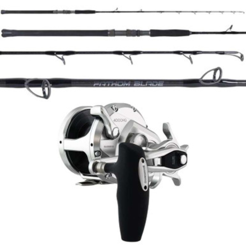 Shimano Ocea Jigger OCEAJG4000HG / OTI Fathom Blade OTI-FB510300A Conventional Jigging Combo