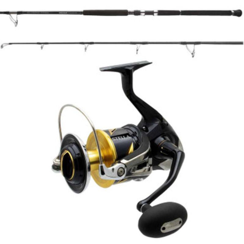 Shimano Ocea Plugger OPBGS73XXH / Stella STLSW18000HGC Bluefin Tuna Big Game Combo