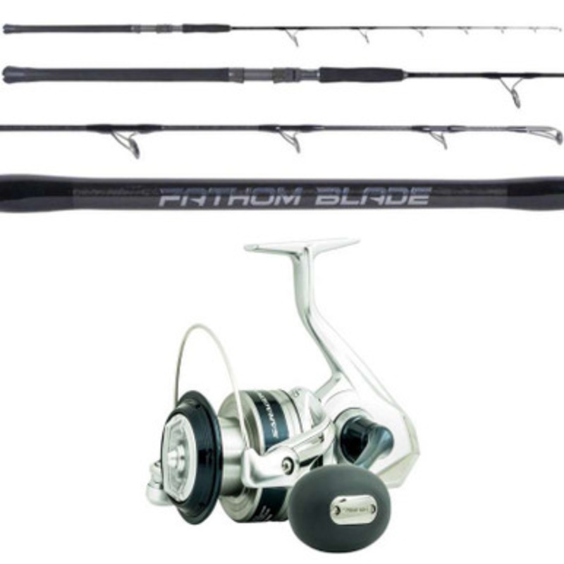 Shimano Saragosa SW A SRG25000SWA / OTI Fathom Blade FB58400S Spinning Jigging Combo