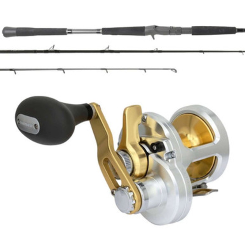 Shimano Talica TAC8 Lever Drag / OTI-PBI701HFA Pitch Black Insh. Combo