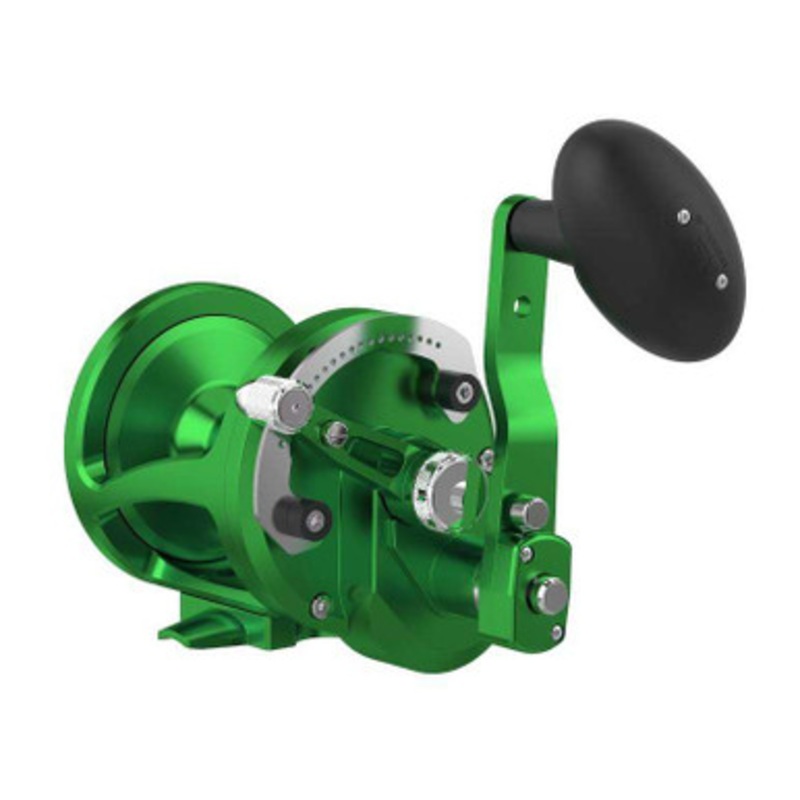 Avet LX 6/3 MC Raptor Plus RH Lever Drag Conventional Reel - Green