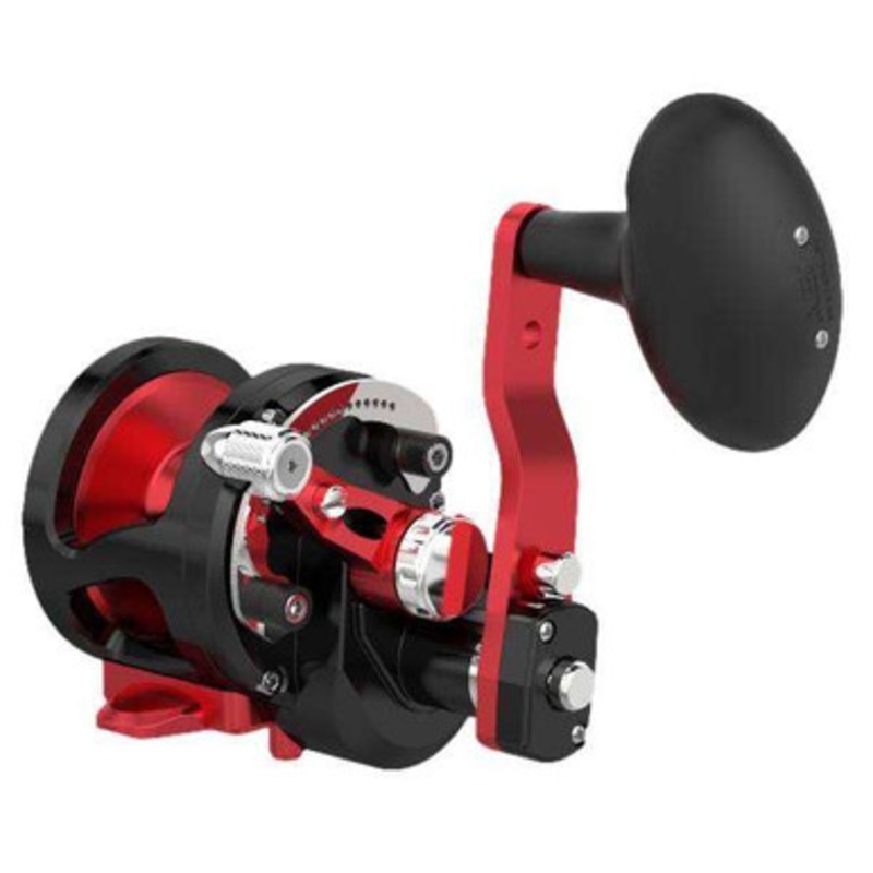 Avet SXJ 6/3 MC Raptor Plus RH Lever Drag Conventional Reel - Black/Red