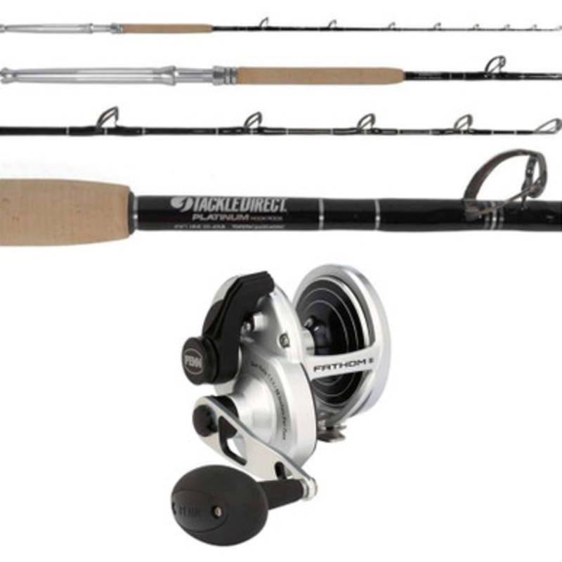 Penn Fathom II Lever Drag FTHII40NLDHS / TackleDirect TDPSTSC662040SIC Billfish Combo