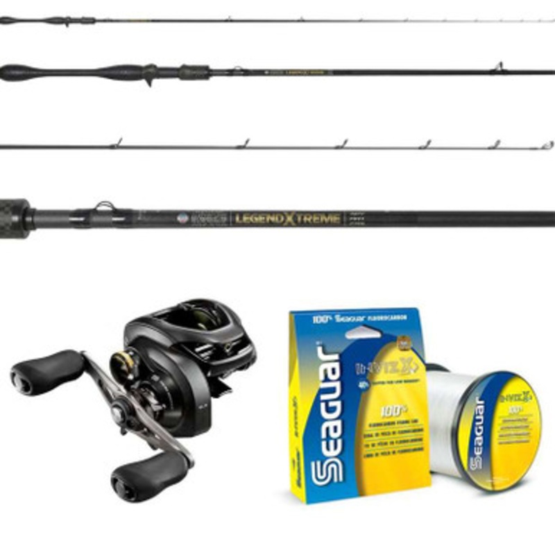 Shimano Curado K CU200XGK / St. Croix Legend Xtreme XFC71MHXF w/ Seaguar 15lb InvizX